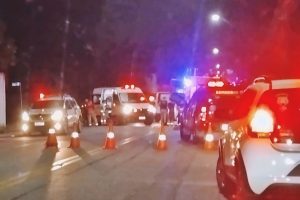 Acidente três feridos Jardim Guaraituba em Paranaguá