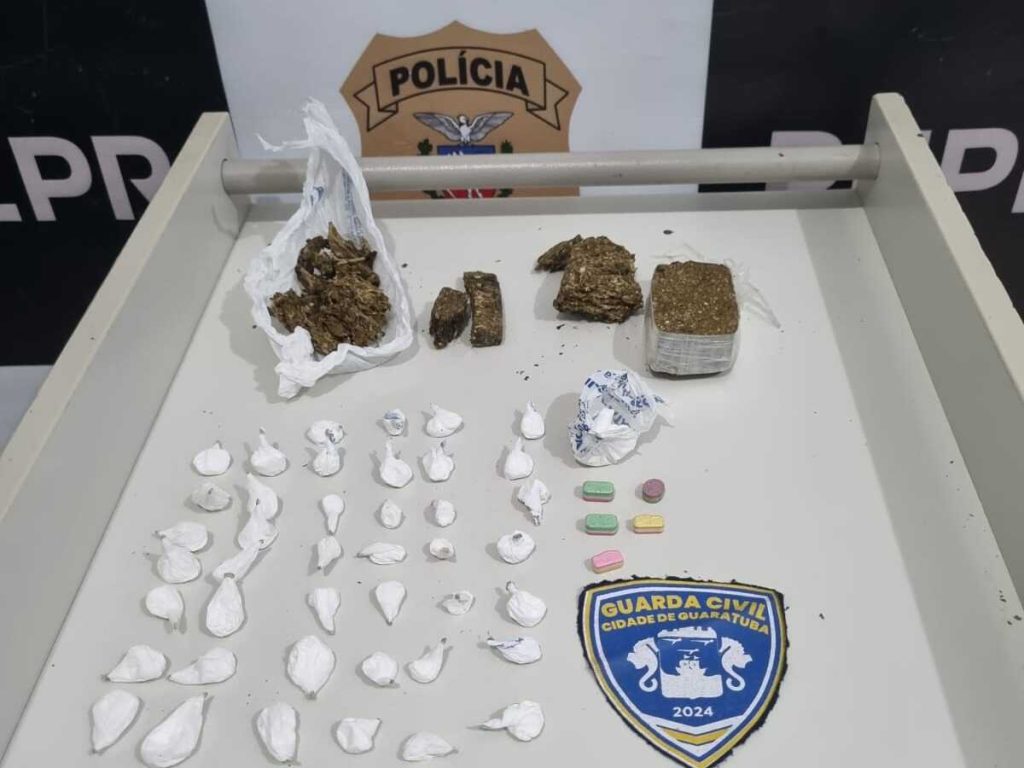 Apreensão de drogas em Guaratuba – PCPR e GCM