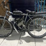 Bicicleta motorizada apreendida pela GCM em Paranaguá
