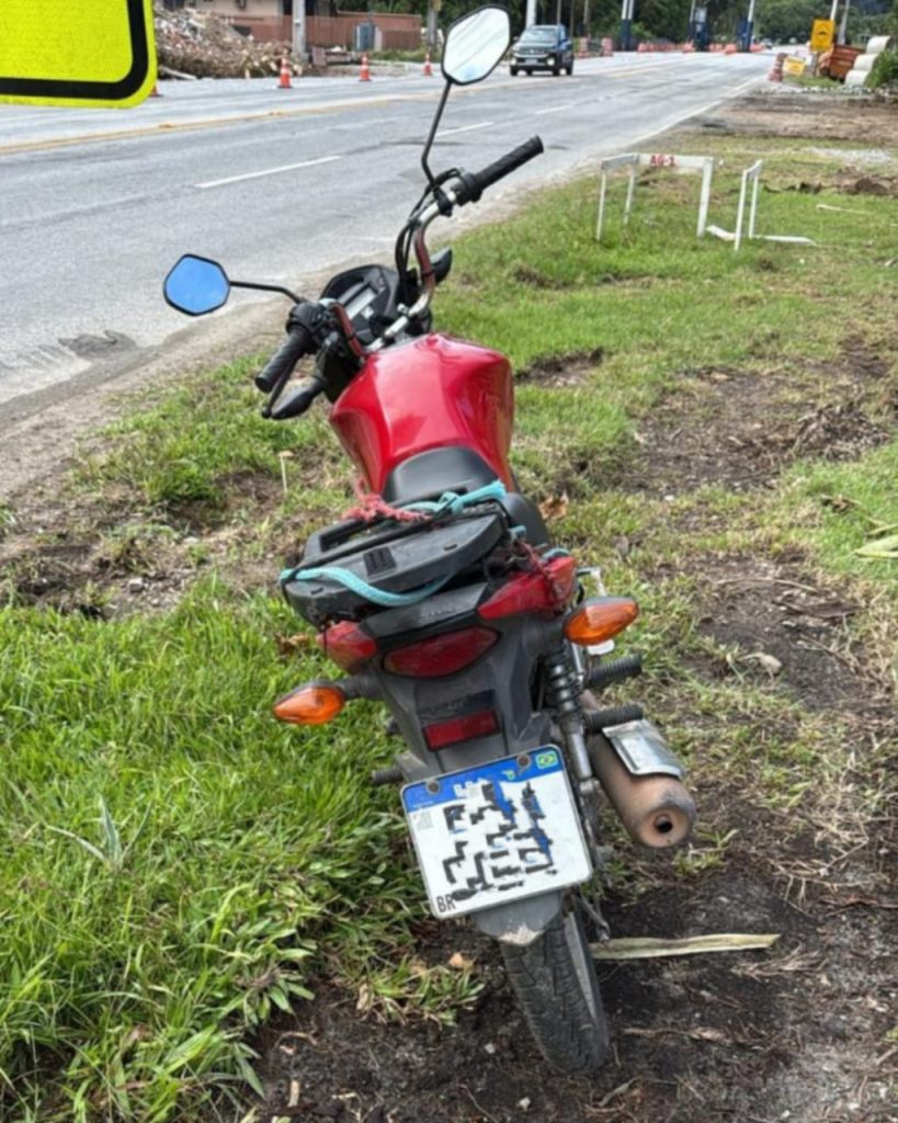 Moto recuperada pela PM