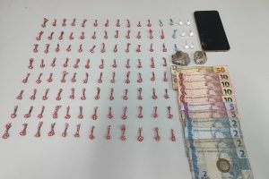 Tráfico de drogas, apreensão PM
