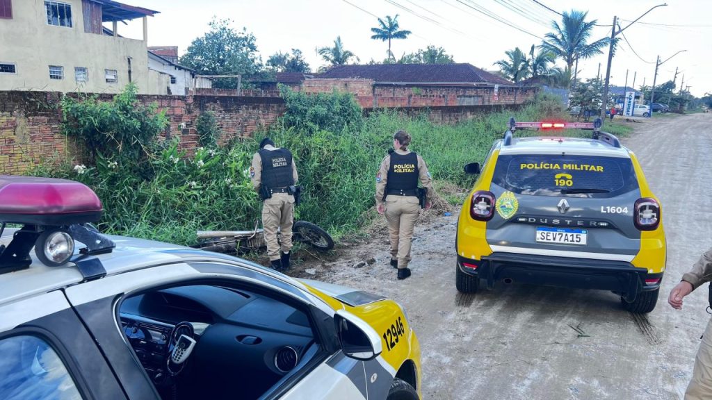 Abordagem motociclista Guaratuba 1