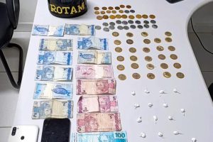 Suspeito foi flagrado com drogas em abordagem da Rotam no Porto Seguro