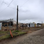 Canteiro de obras começou a ser instalado e recebeu vistoria com representantes do IAT, prefeitura e consórcio que executará os serviços. Foto: Clovis Santos /Prefeitura de Pontal do Paraná