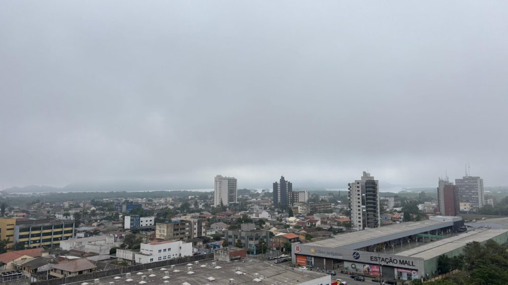 tempo nublado Litoral