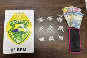 Apreensão de pedras de crack em Matinhos