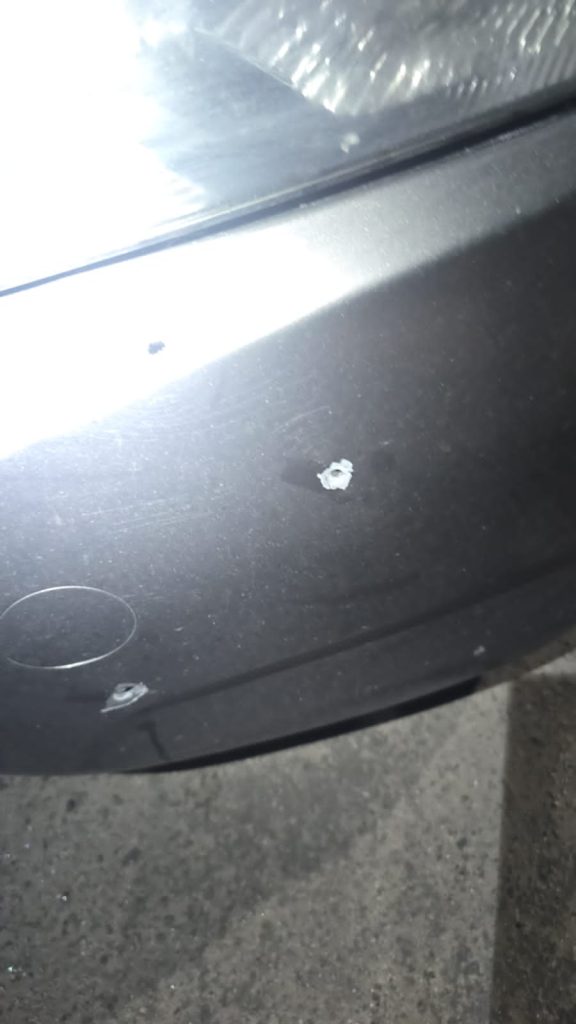 Carro alvejado 3