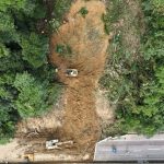 Deslizamento mais recente ocorreu no km 43, da BR-277, em Morretes, na última terça (10). Foto: EPR Litoral Pioneiro/Divulgação