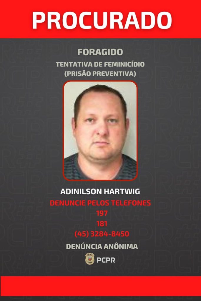 Foto foragido tentativade femicídio 2