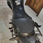 Moto apreendida pela GCM em Paranaguá