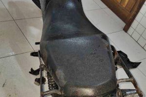 Moto apreendida pela GCM em Paranaguá