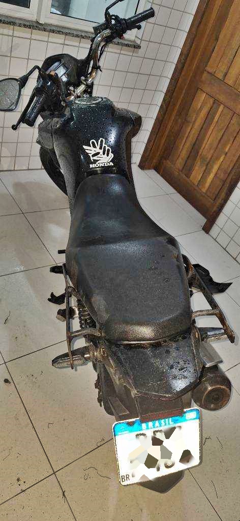 Moto apreendida pela GCM em Paranaguá