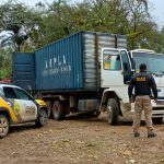 PM recupera caminhão em Paranaguá