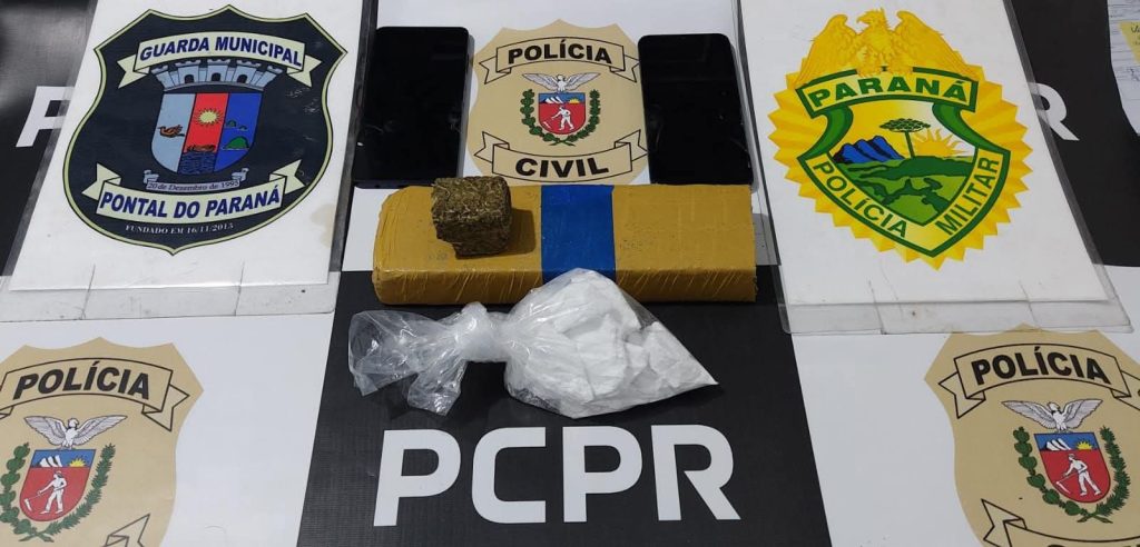Ação conjunta apreende drogas e celulares na PR-407