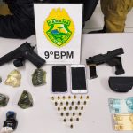 Apreensaõ de arma e drogas PM