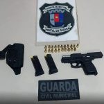 Apreensãod e arma de fogo. Ação conjunta Pontal