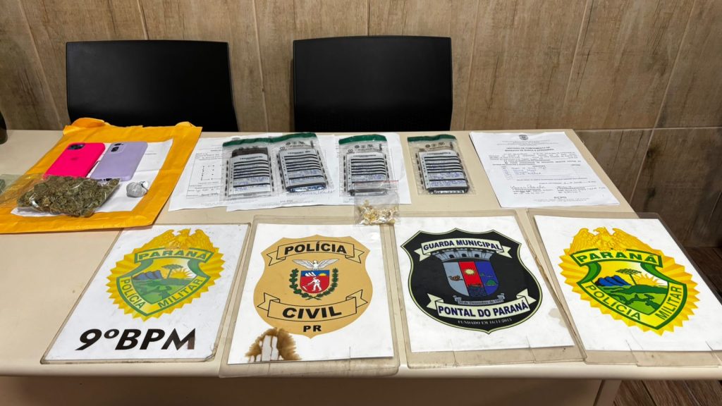 Drogas apreendidas em ação conjunta em Pontal do Paraná