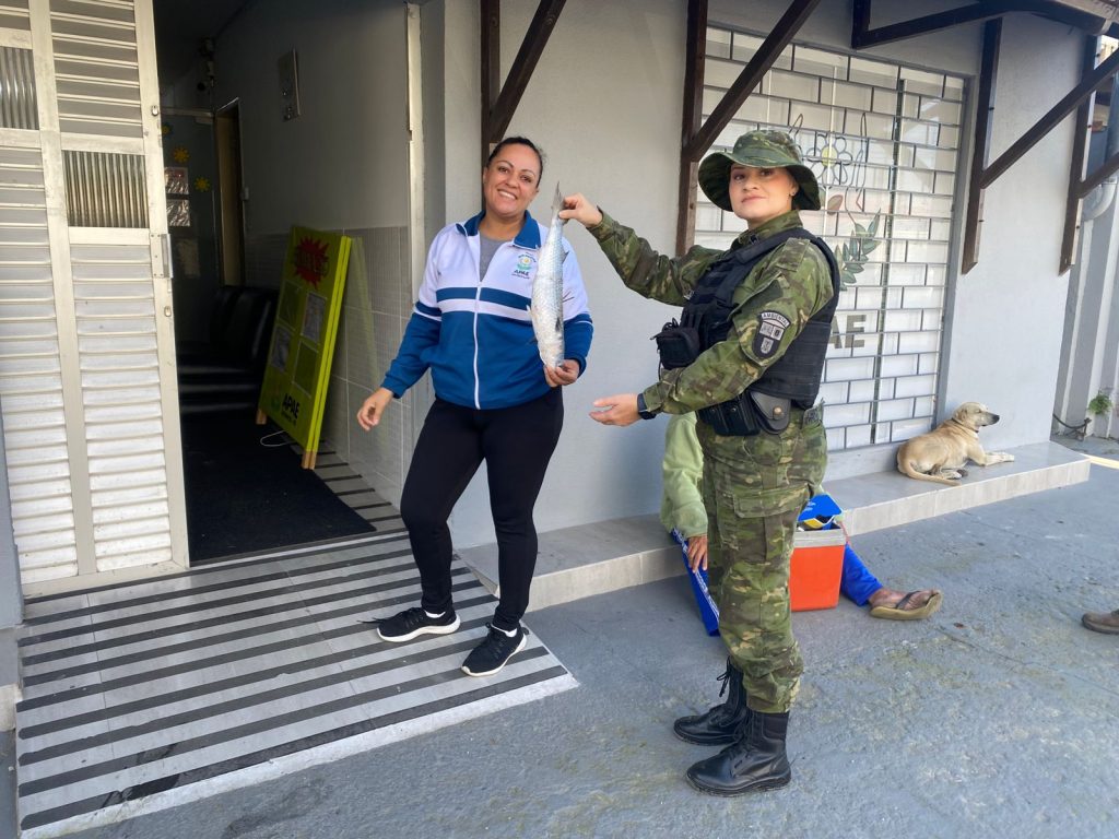 Polícia Ambiental Força Verde Apreensão de Rede de Pesca 5