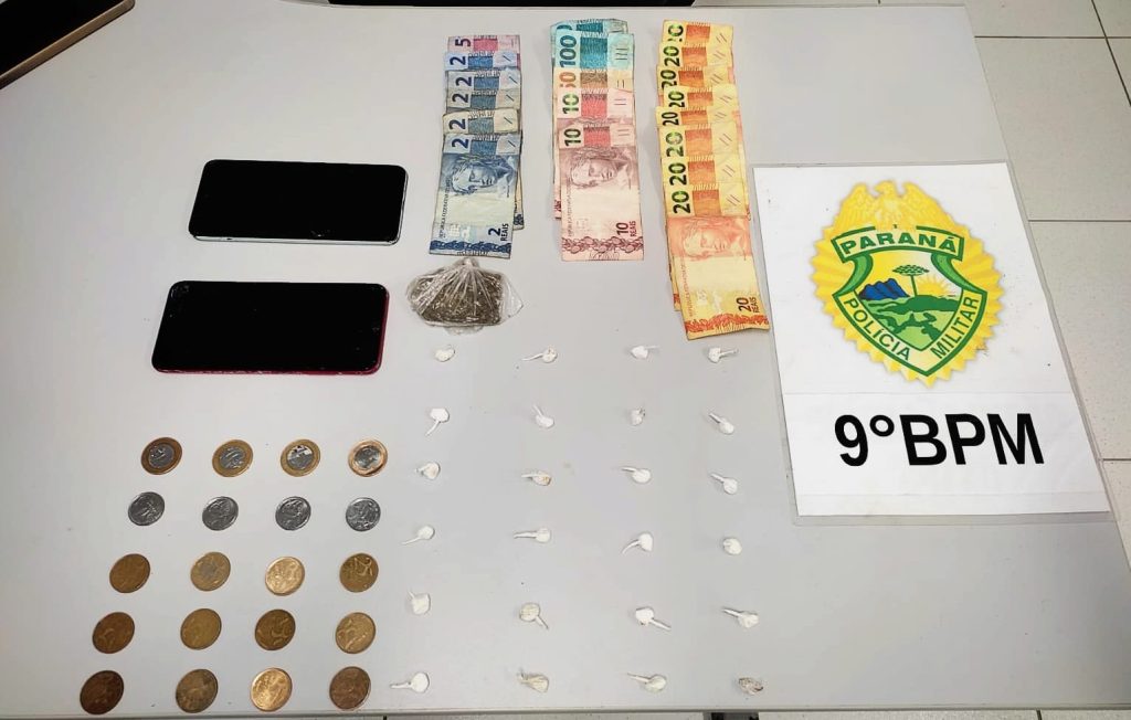 Rapaz é preso por tráfico de drogas em Paranaguá após denúncia