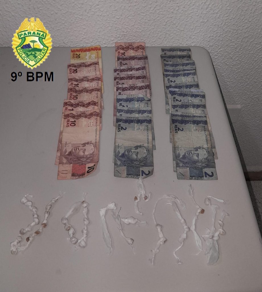Suspeito de tráfico de drogas preso pela PM em Guaratuba