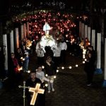 Uma das atrações dos nove dias de festa foi a Procissão Luminosa, ocorrida na noite de quinta-feira (14). Foto: Prefeitura de Antonina