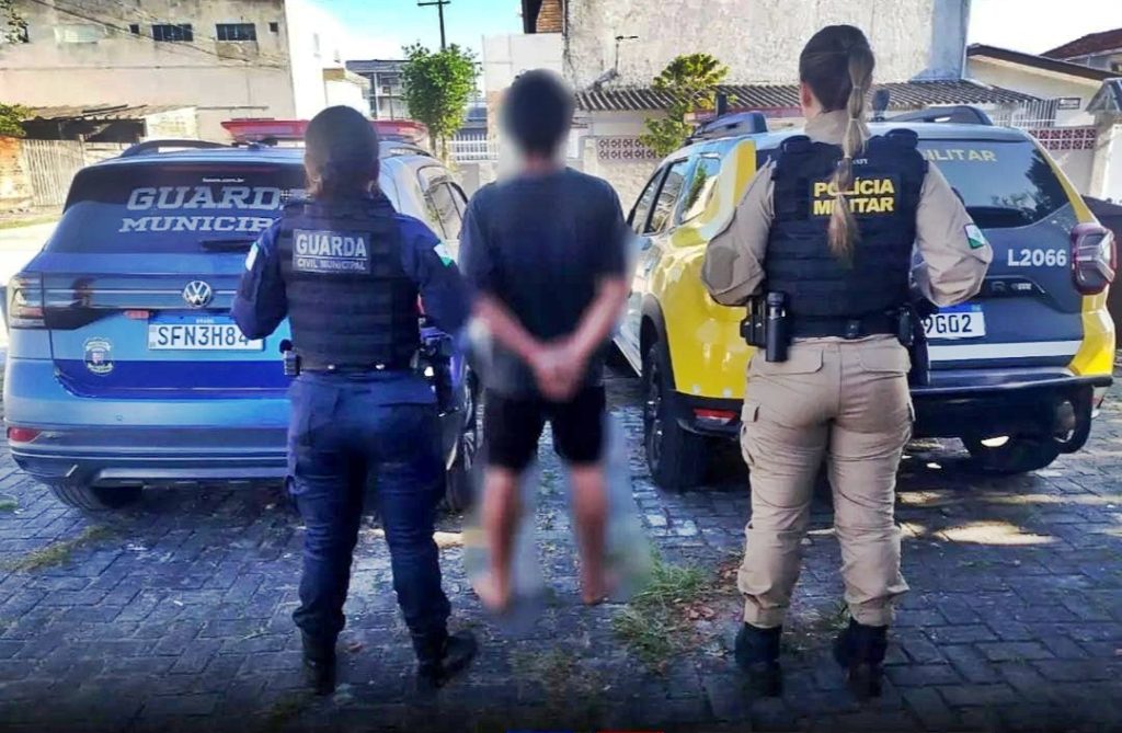 Suspeito de roubo preso em Pontal do Paraná