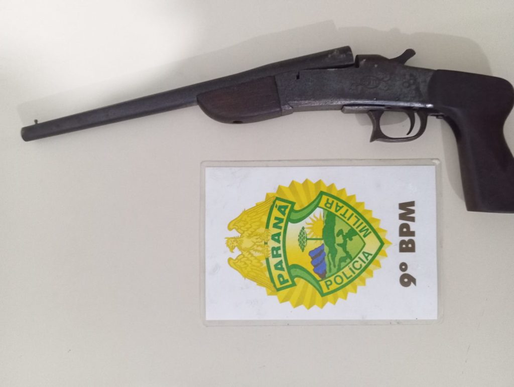 Apreensão de arma após ameaça em Guaratuba