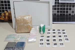 Drogas apreenddas pela PM em Antonina