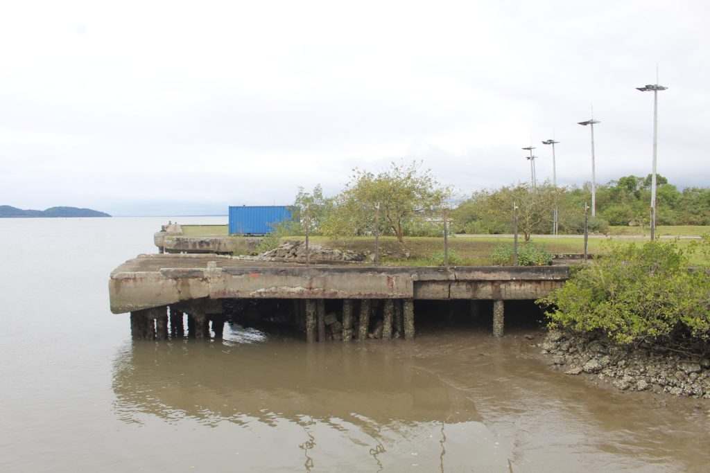 Área onde complexo turístico e marina devem ser instalados, segundo prevê o contrato, fica ao lado do Complexo Matarazzo