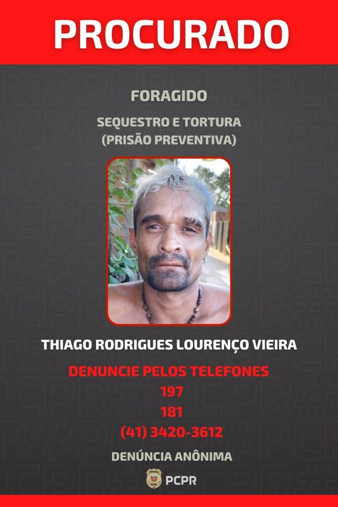 Polícia Civil procura foragidos envolvidos em crimes graves em Paranaguá