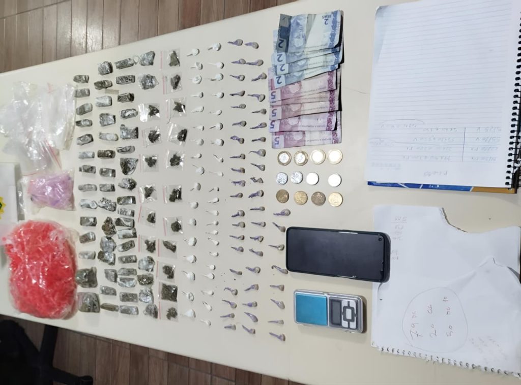 Tráficode drogas Apreensão PM