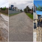 Município utiliza maquinário próprio para arrumar vias que não estão contempladas no Programa do Estado. Foto: Prefeitura de Matinhos