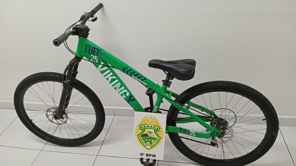 Bicicleta recuperada pela PM