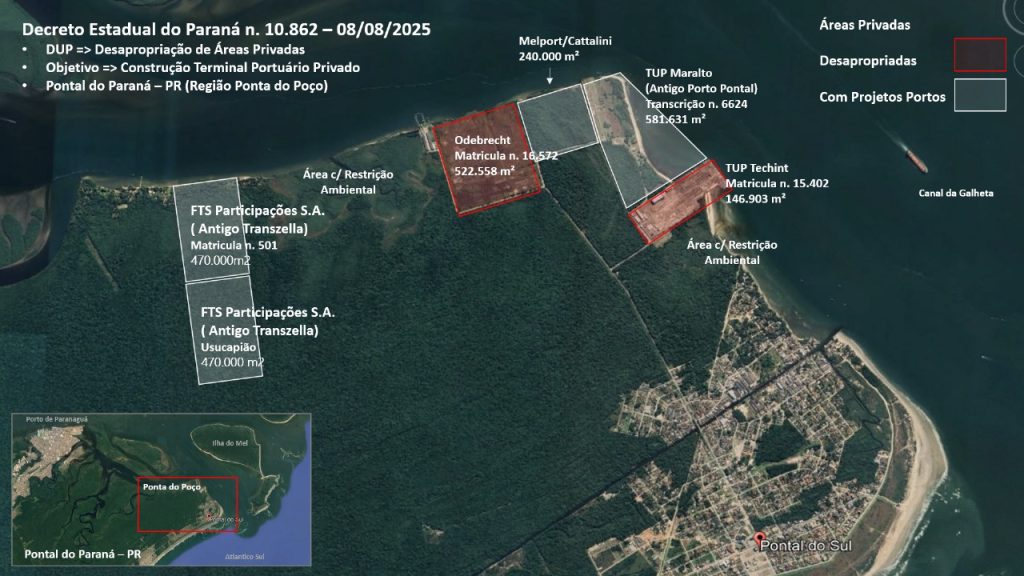 Juntas, áreas das construtoras somam 662.658,81 m², o equivalente a 93 campos de futebol com metragem admitida pela FIFA para receber partidas internacionais. Foto: Reprodução