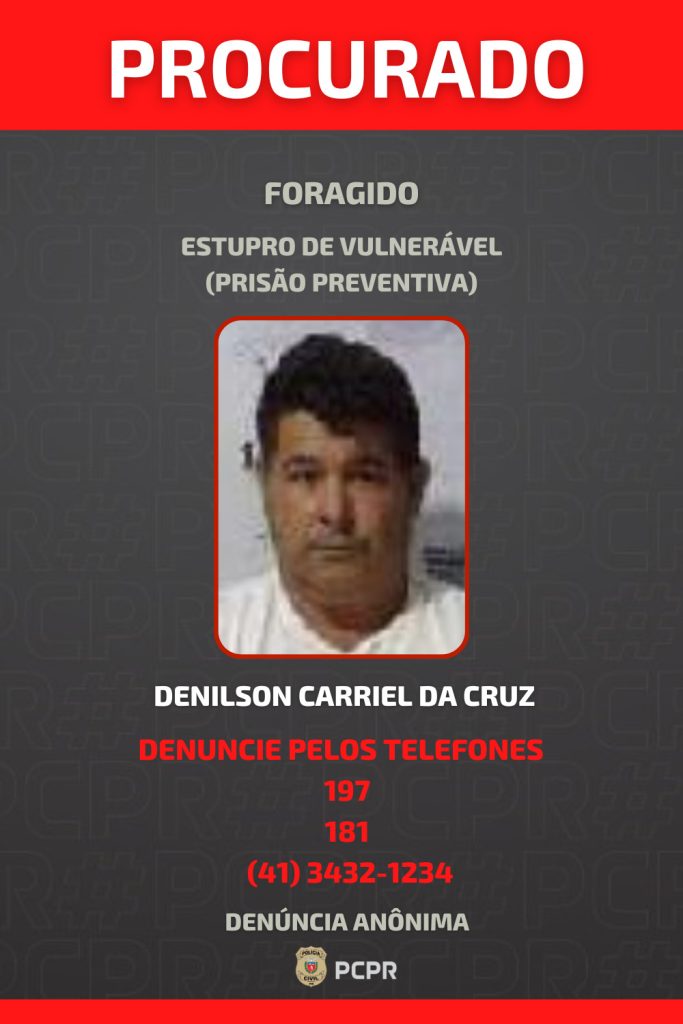 Homem procurado por estupro em Antonina