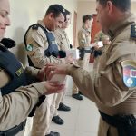 Oficial do Comando Regional da PM agradece policiais do 9º BPM por participação em seminário