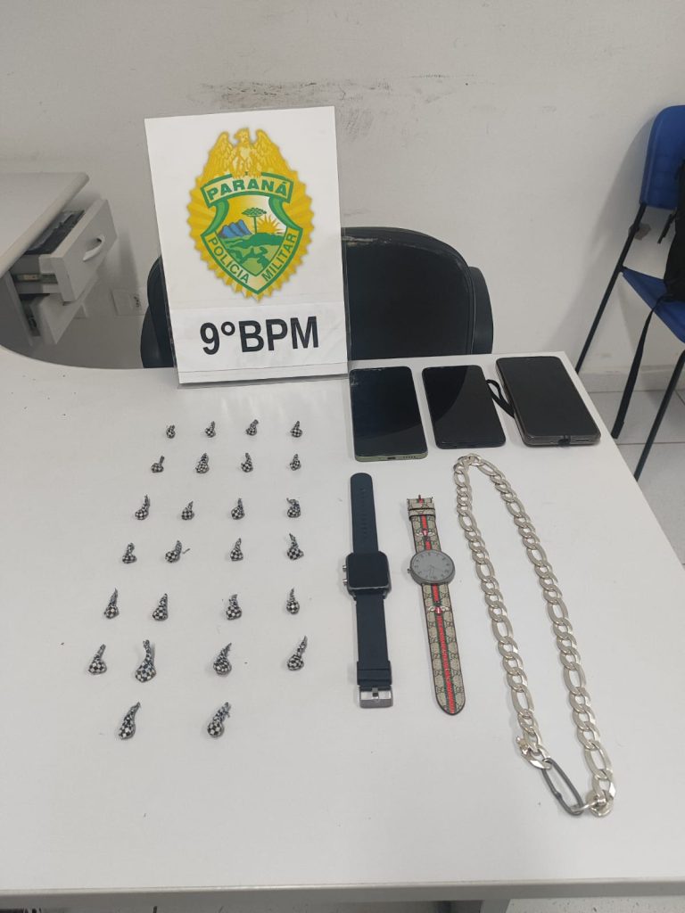 PM prende suspeito de tráfico de drogas na Serraria do Rocha