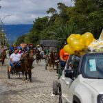 A 11ª Cavalgada da Fé marcou a abertura oficial das romarias, onde os cerca de 100 cavaleiros percorreram aproximadamente 20 km. Foto: Santuário Estadual N Sra. do Rocio