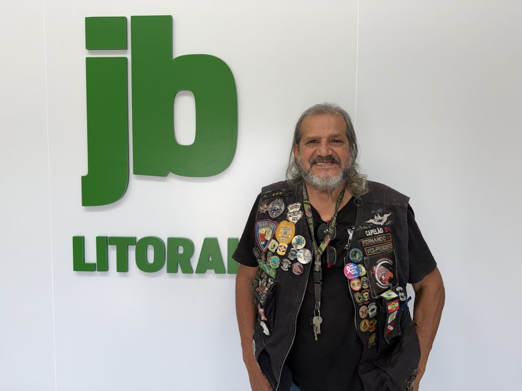 AÇÃO MOTO CLUBE NATAL SOLIDÁRIO – FERNANDO PIRES VICE-PRESIDENTE DO MOTOCLUBE FALCÕES NEGROS 21.11.25 – Foto Maria Heiffer JB Litoral
