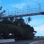 Além da instalação das balanças, que vão verificar o peso dos caminhões, pórticos estão sendo instalados para que as dimensões também sejam respeitadas. Foto: EPR Litoral Pioneiro