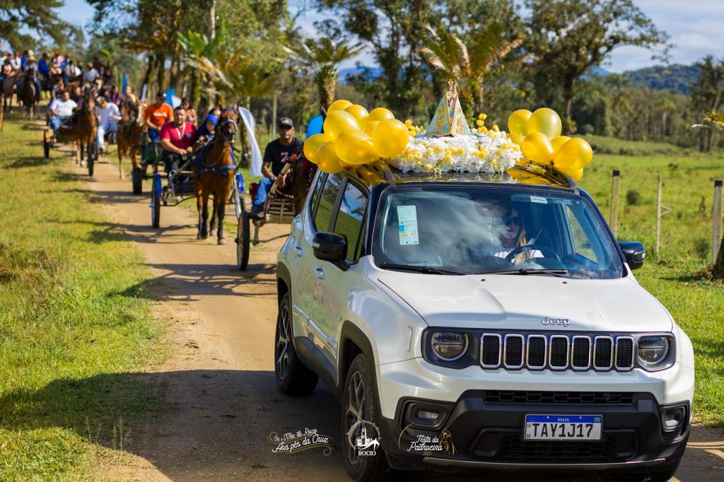 A 11ª Cavalgada da Fé marcou a abertura oficial das romarias, onde os cerca de 100 cavaleiros percorreram aproximadamente 20 km. Foto: Santuário Estadual N Sra. do Rocio