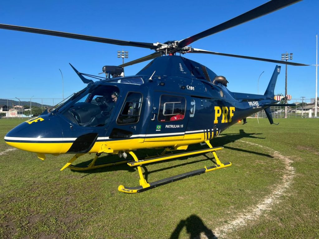 Paciente com infarto é transportado de helicóptero em Guaratuba