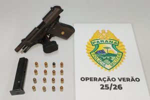 Apreensão de Pistola em Paranaguá