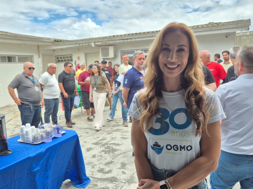 A diretoria executiva do OGMO Paranaguá, Shana Carolina Bertol,