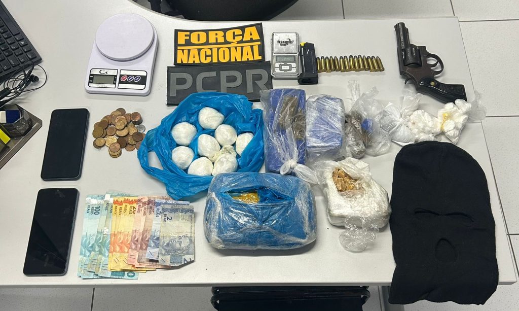 Ação conjunta prisão por tráfico de drogas em Paranaguá