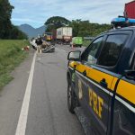Acidente BR-277 Viatura PRF no Local