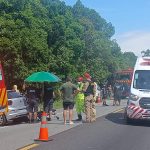 Colisão entre dois carros e uma moto deixa homem ferido na PR-407
