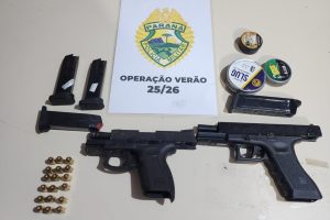 Apreensão de arma de fogo em Pontal do Paraná