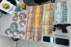 Apreensão de arma e drogas pela Polícia Militar em Paranaguá