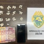Apreensão de pedras de crack em Matinhos